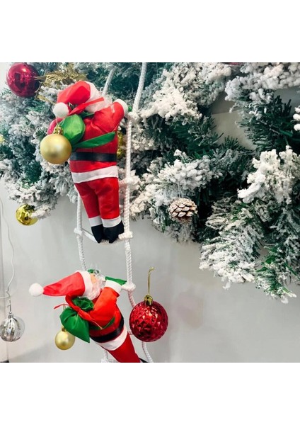 87 cm 2'li Noel Baba Tırmanan Süsleri, Yılbaşı Vitrin ve Çam Ağacı Süsleri fiyatları