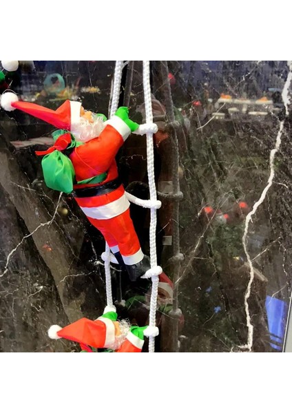 87 cm 2'li Noel Baba Tırmanan Süsleri, Yılbaşı Vitrin ve Çam Ağacı Süsleri indirimleri