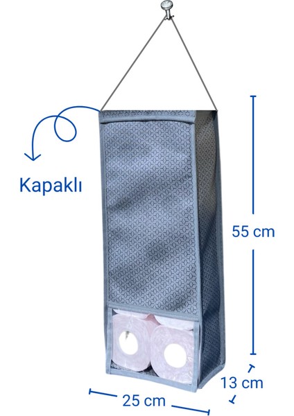 Gri Kapı Arkası Banyo Düzenleyici, Tuvalet Kağıdı ve Peçete Askısı modelleri