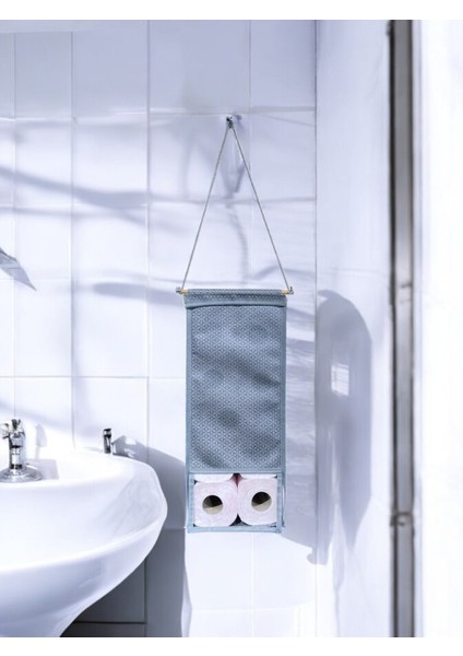 Gri Kapı Arkası Banyo Düzenleyici, Tuvalet Kağıdı ve Peçete Askısı fırsatları
