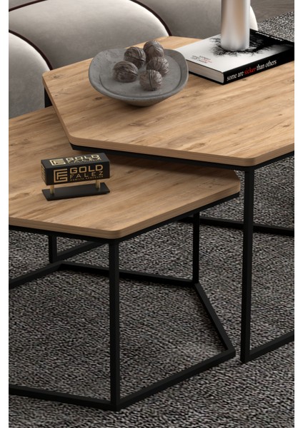 Orta Sehpa Altıgen İkili Lüx Atlantik Çam fırsatları