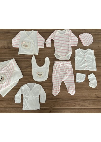 Bebek Hastane Çıkışı %100 Pamuk 10'lu Set Kız Bebek Yenidoğan fırsatları