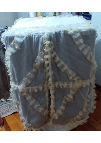 Gri Çamaşır Makinesi Örtüsü, Koruyucu ve Şık Tasarım