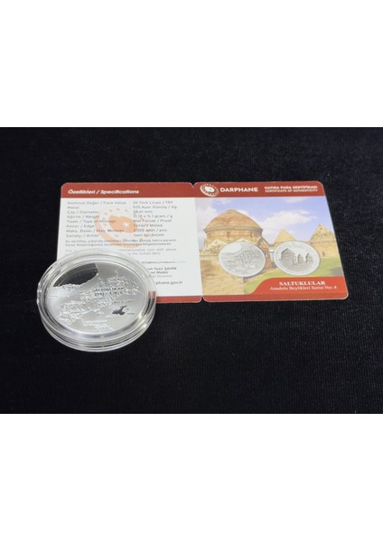 Saltuklular – Anadolu Beylikleri Serisi No:4 Gümüş Sikke Hatıra Para (925 Ayar, Proof) indirimleri