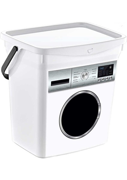 10 Lt Beyaz Deterjanlık Kutusu, Dayanıklı ve Pratik Temizlik Malzemeleri Kutusu