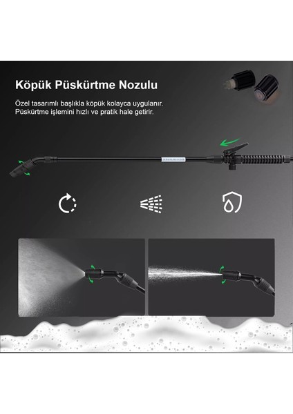 10 Litre 2'1 Arada Basınçlı Püskürtme El Pompası, Sıvı ve Köpük Püskürtücü modelleri