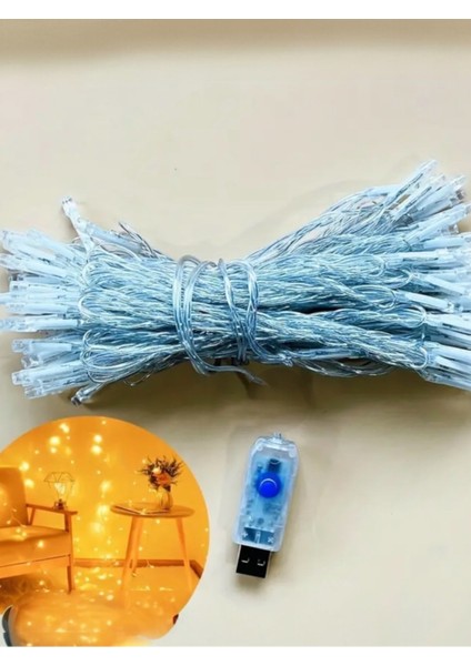 50 Ledli 5m USB Günışığı Noel Dekorasyon, Çok Kademeli, Parlak ve Renkli Işıklar modelleri