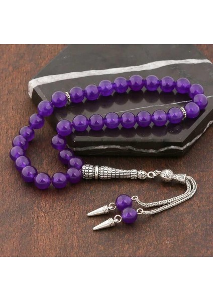 Hk ​doğaltaş Tesbih Metal Püsküllü Yeşim Taşı |gümüş Takı Hediyelik Ürünler fiyatları