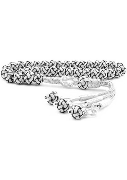 Hk Gümüş Siyah Beyaz Trabzon Kazaziye Tesbih|gümüş Takı Hediyelik Ürünler