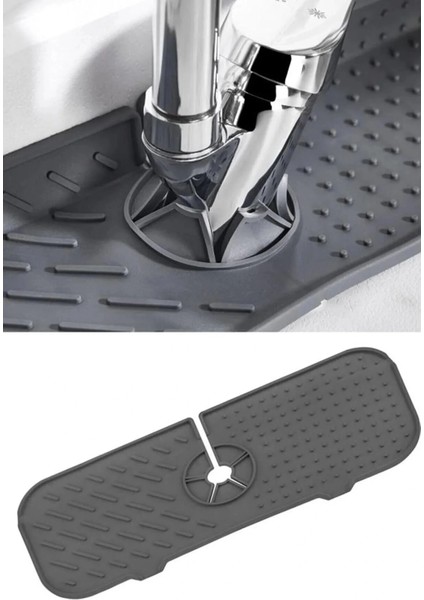 Esnek Musluk Lavabo Matı - Mutfak Banyo Batarya Su Tutucu Bulaşık Süngeri Matı modelleri