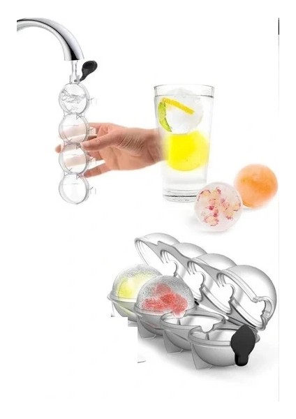 4 Bölmeli Küre Buz Topu Kalıbı - Yuvarlak Buz Topu fiyatları