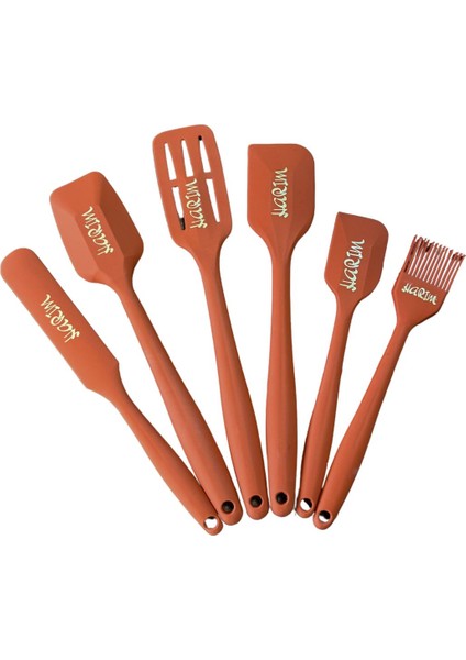 Yanmaz, Yapışmaz ve Çevre Dostu | Premıum Silikon Spatula & Kaşık Seti