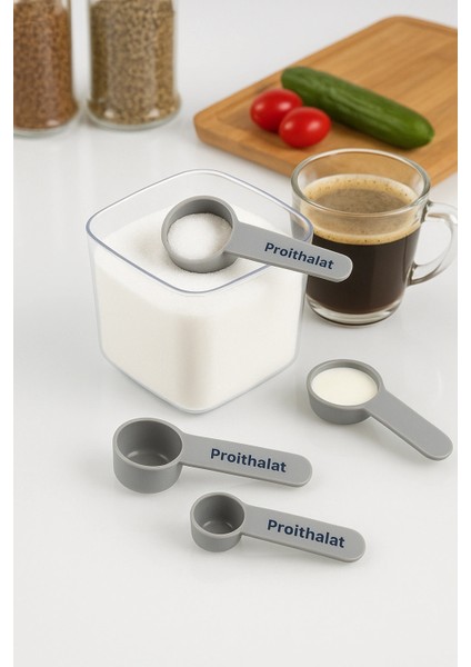 Ölçü Kaşığı Şeker Kahve Un Erzak Ölçü Kaşığı - 3 Lü Ölçü Kaşığı indirimleri