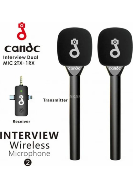 Çift Mikrofonlu Profosyonel Kaliteli Ses Kaydı Röportaj Mikrofonu fiyatları