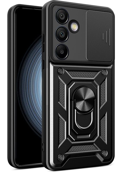 Samsung Galaxy A17 Uyumlu Kamera Koruma Sürgülü Yüzüklü Tank Kılıf