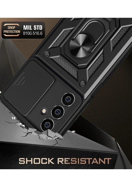 Samsung Galaxy A17 Uyumlu Kamera Koruma Sürgülü Yüzüklü Tank Kılıf fiyatları