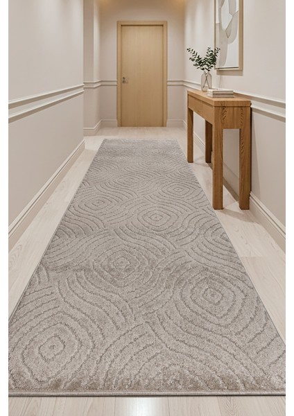 Wellen Yıkanabilir Kalın Yumuşak Dokuma Halı Kaymaz Taban Yolluk Antre Mutfak Halısı