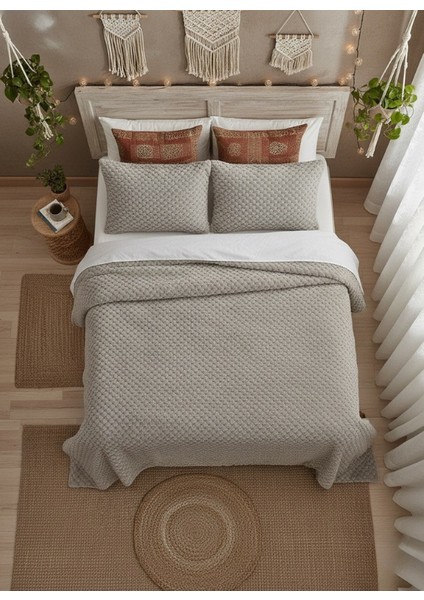 Petek Kare Desen Battalboy Welsoft Yatak Örtüsü