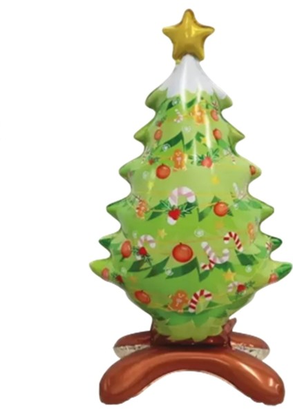 Yeşil Ayaklı Noel Baba Kurşun Asker Yılbaşı Ağaç Folyo Balon Parti Kutlama