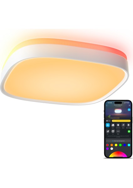 Rgbww + Rgbıc Kare Akıllı Tavan Armatürü 12 Inç modelleri