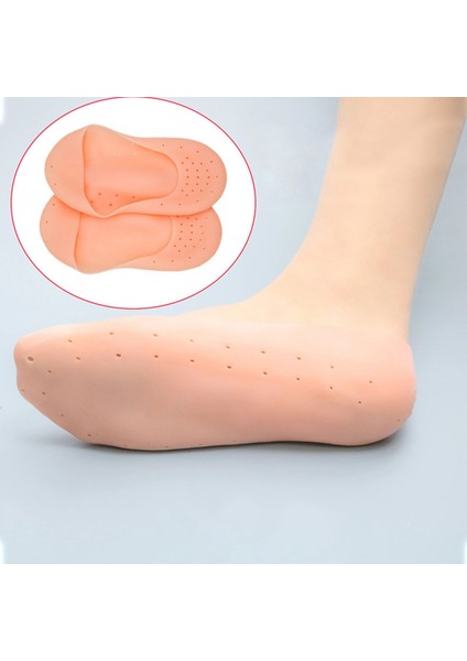 1 Çift Silikon Hava Alır Patik Silikon Ayak -Topuk