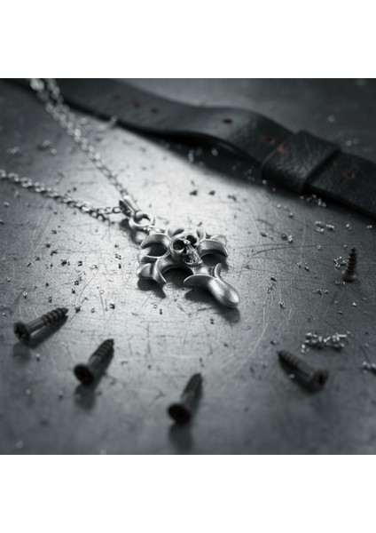 Kuru Kafa Haç Gümüş Kaplama Kolye Ucu modelleri