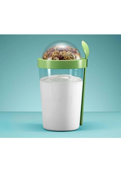 Meyve Hazneli - Kaşıklı Portatif Yoğurt Kabı indirimleri