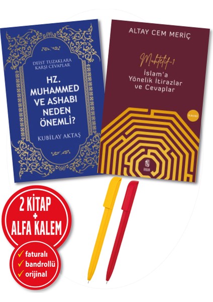 Alfa Kalem+ Kubilay Aktaş Altay Cem Meriç 2 Kitap (Hz. Muhammed ve Ashabı Neden Önemli?+Muhtelif 1)