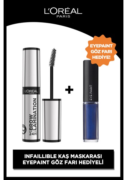 ınfaillible 24H Brow Lamination Şeffaf Kaş Sabitleyici & Eye Paint 204 Over The Blue