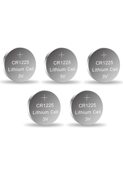 Yuma CR1225 Süper Lityum 3V 5’li Kart Düğme