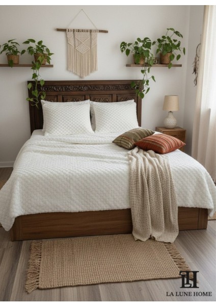 Petek Kare Desen Battalboy Welsoft Yatak Örtüsü