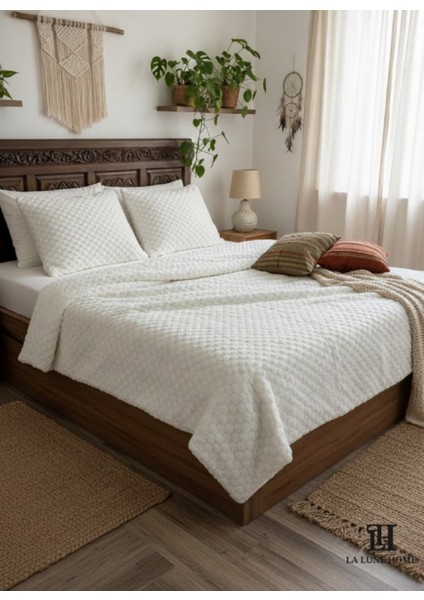 Petek Kare Desen Battalboy Welsoft Yatak Örtüsü fırsatları