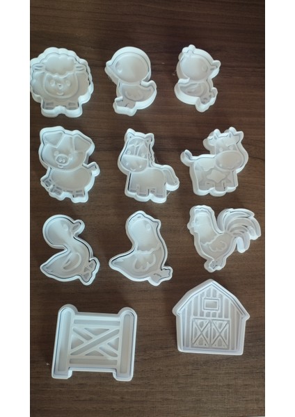 Çiftlik Temalı Kurabiye Kalıbı Seti – 11'li | Hayvan Çifliği modelleri