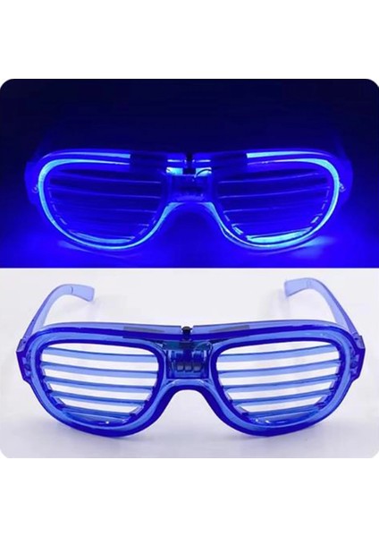 LED Işıklı Parti Gözlüğü - Neon Glow Şerit Gözlük 3 Modlu indirimleri