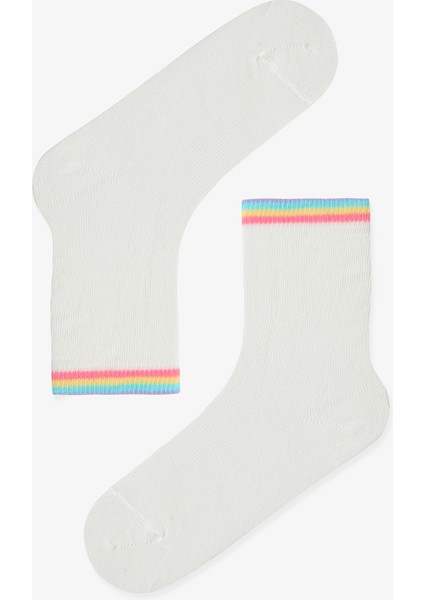 Çok Renkli Kız Çocuk Playful Unicorn 3lü Soket Çorap fırsatları