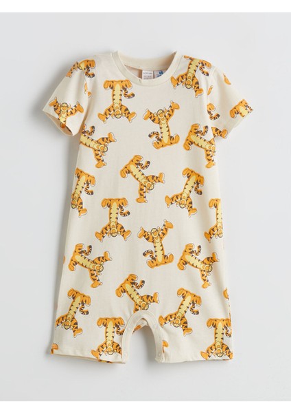 Yeni Sezon Winnie The Pooh Baskılı Erkek Bebek Penye Tulum