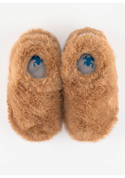- Furry Furry Kestane Kahverengi Kürk Barefoot Patik Chestnut Fur - 29