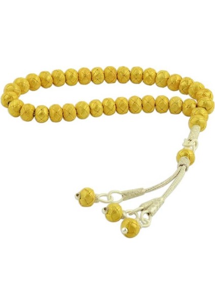 Hk Altın Kaplama Gümüş Trabzon Kazaziye Tesbih|gümüş Takı Hediyelik Ürünler