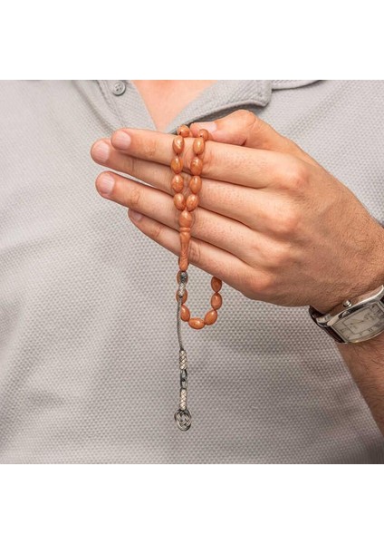 Hk Sıkma Kehribar Tesbih Gümüş Kazaz Püsküllü |gümüş Takı Hediyelik Ürünler fiyatları