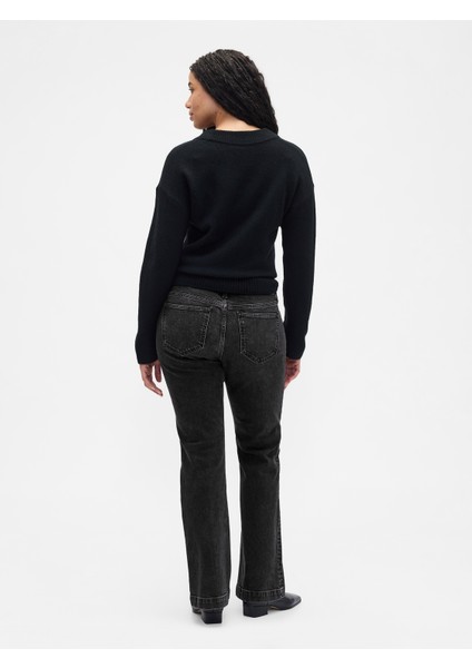 Kadın Siyah Low Rise Boot Jean Pantolon modelleri