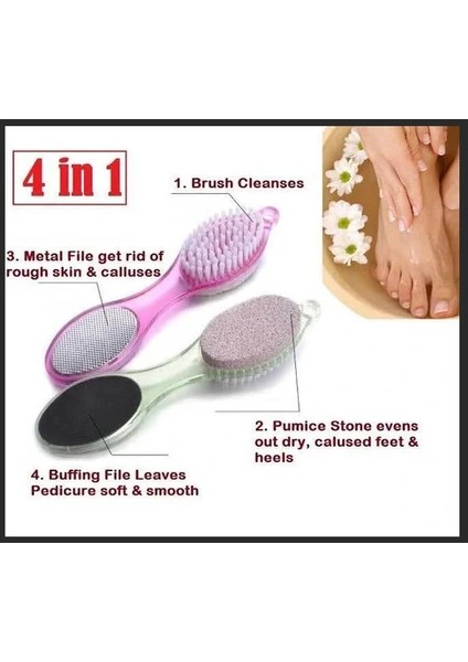 Törpülü Fırçalı Topuk Taşı - 4ın1 indirimleri