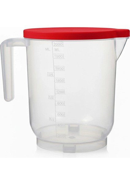 Pratik Mutfak Ölçü Kabı - 2 Litre Dereceli Şeffaf Hazne Bpa Free modelleri