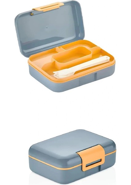 Meyve Suyu Bölmeli - Tabaklı Beslenme Kabı Diyet Kabı -Çatal Kaşık Dahildir fiyatları