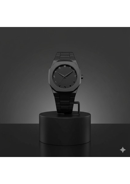 Siyah Polikarbon Arapça Kadran Su Geçirmez Unisex Kol Saati - Çelik Kelebek Klipsli, Dayanıklı ve Şık Tasarım fiyatları