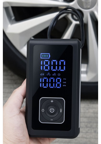 Akü Takviye Cihazı Taşınabilir Araç Motosiklet,top Vs Şişirme Pompası Hava Kompresörü