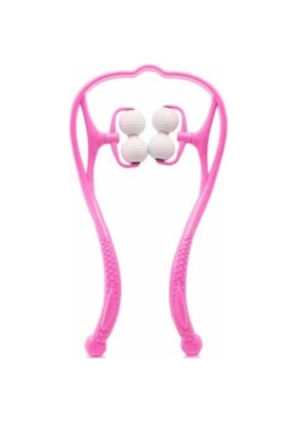 Boyun Bacak Ayak Bel Aleti Çok Fonksiyonlu Manuel 4 Tekerlekli - Pembe