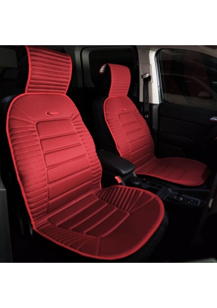 Mazda 626 Oto Koltuk Minderi Ön 2'li Set Kırmızı Bumerang Serisi Scr