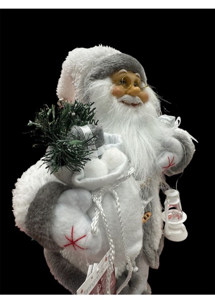 Beyaz Noel Baba Süsü Figür, 49 Cm, Şık ve Dekoratif Ithal Süs. fırsatları