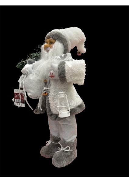 Beyaz Noel Baba Süsü Figür, 49 Cm, Şık ve Dekoratif Ithal Süs. indirimleri
