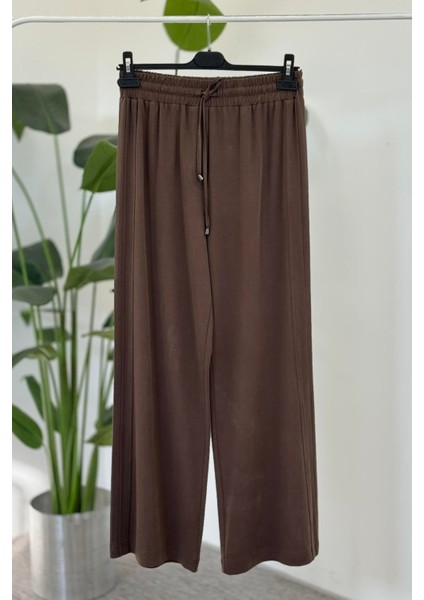 5581 Berlin Yanı Nervürlü Geniş Paça Pantolon